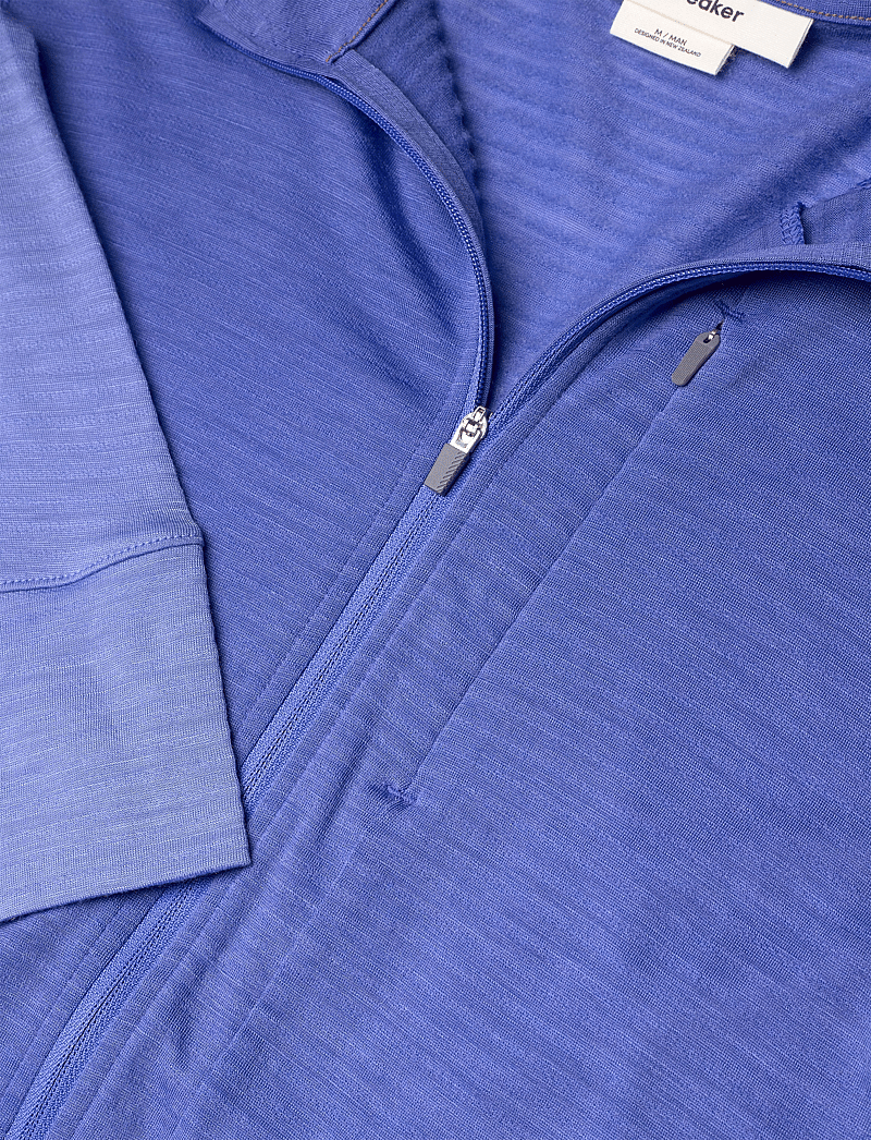 Icebreaker - M Mer 200 Realfleece Descender LS Half - fleece og mellemlag - brilliant/baja/cb - 2