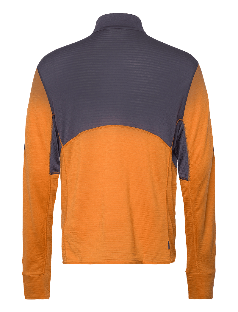 Icebreaker - M Mer 200 Realfleece Descender LS Half - fleece og mellemlag - graphite/ray/feldsar/cb - 1