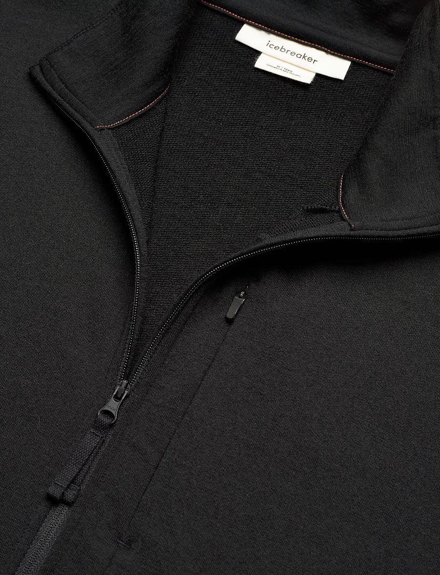 Icebreaker - M Mer 260 Quantum IV LS Zip - fleece og mellemlag - black - 2