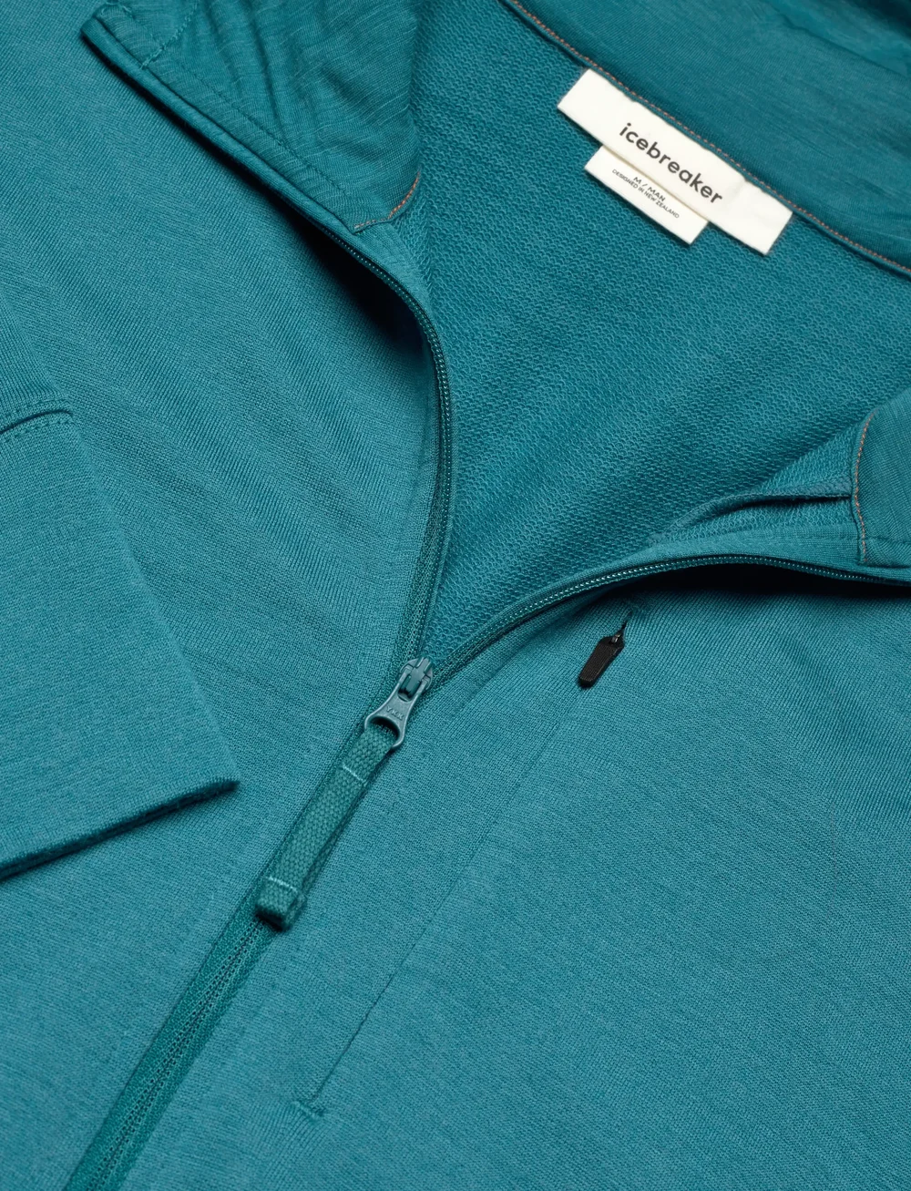 Icebreaker - M Mer 260 Quantum IV LS Zip Hoodie - oberteile - topaz - 2
