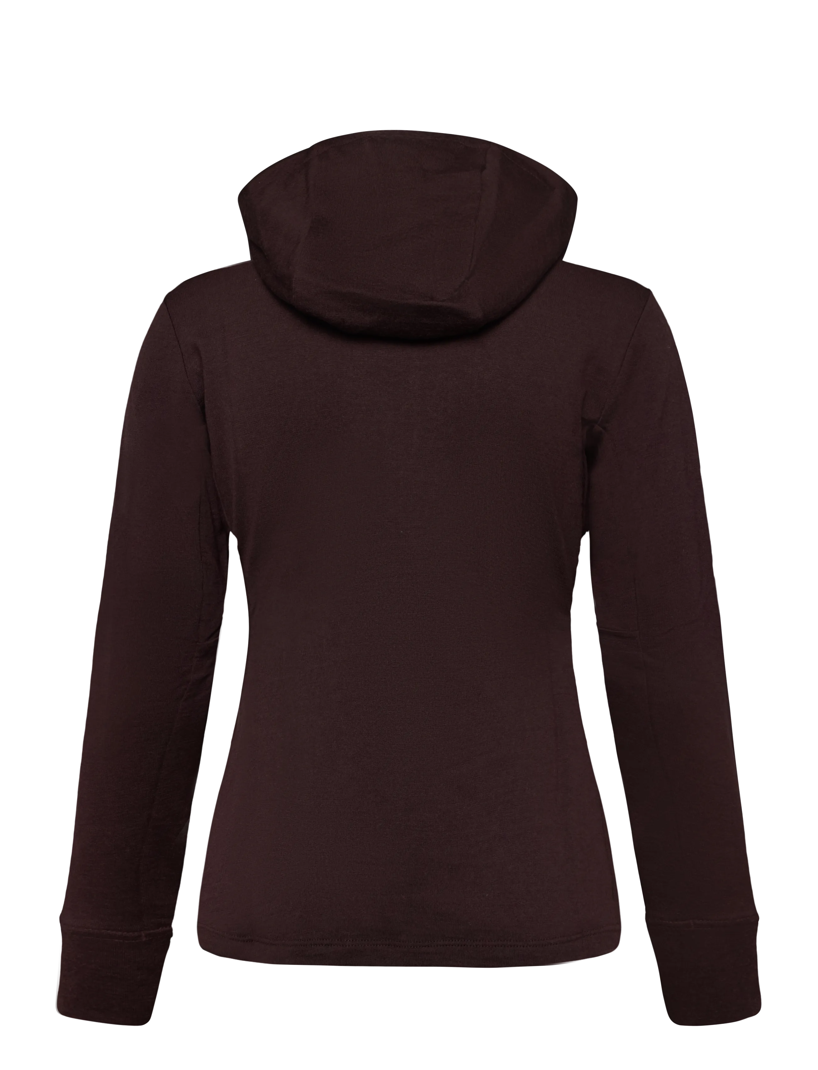 Icebreaker - Women Merino 260 Quantum LS Zip Hoodie - huvtröjor - bittersweet - 1