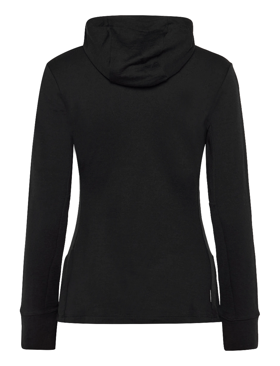 Icebreaker - Women Merino 260 Quantum LS Zip Hoodie - tops - black - 1
