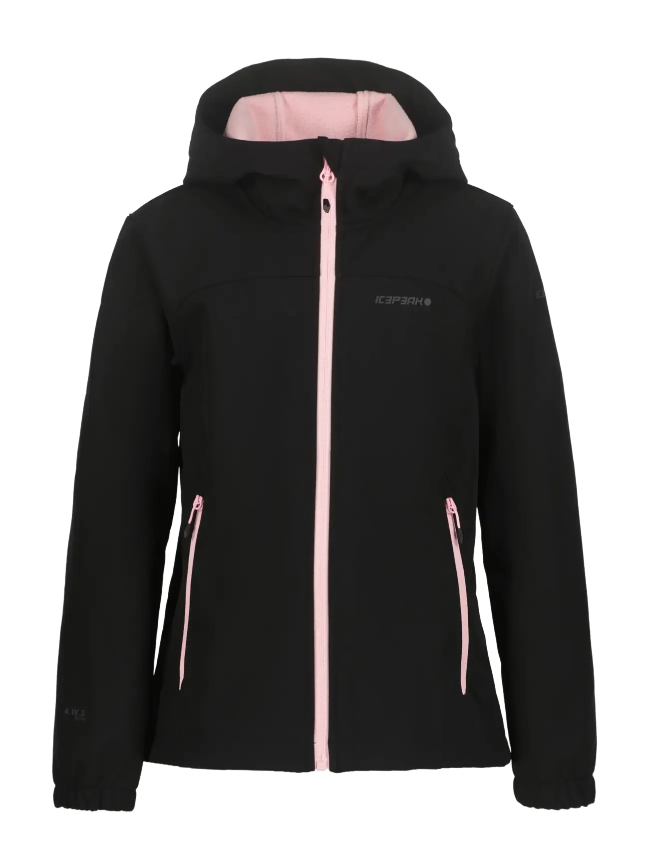 Icepeak Kobryn Jr/Softshell Jacket, 128 54 cm, Softshells, Schwarz - Softshell Jackets, Kinder