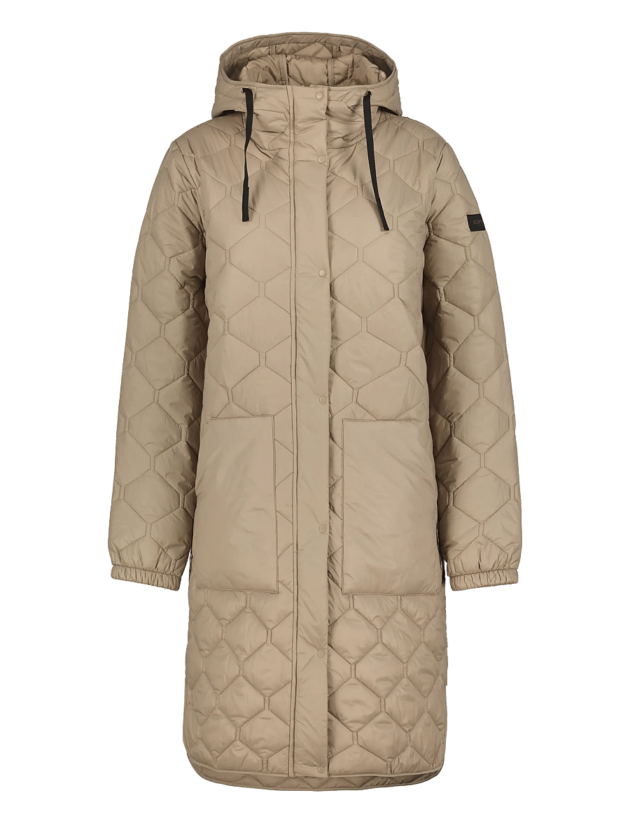 Icepeak - ICEPEAK AALENA/ WM LIGHT WADDED COAT - daunenjacken - cafe au lait - 0