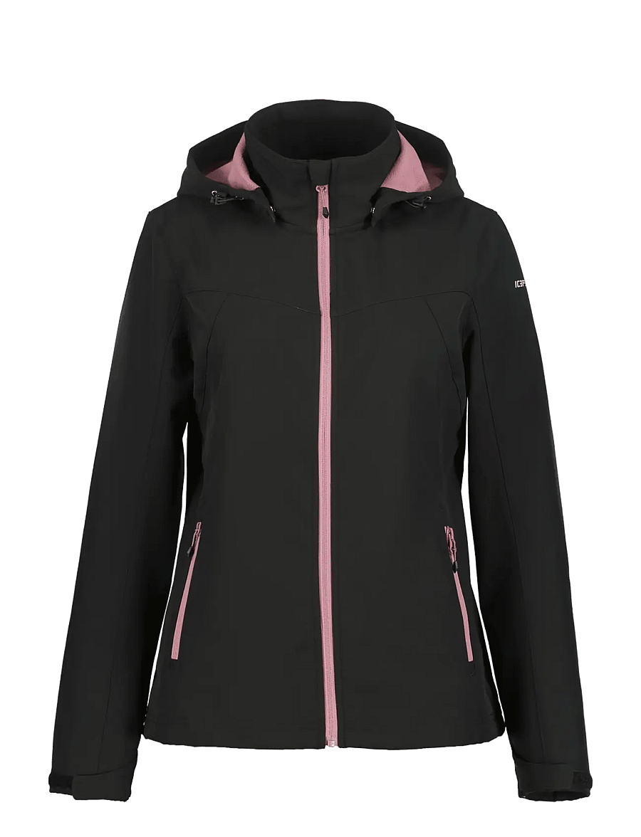Icepeak - ICEPEAK BRENHAM/WM SOFTSHELL JACKET - välijoped - black - 0