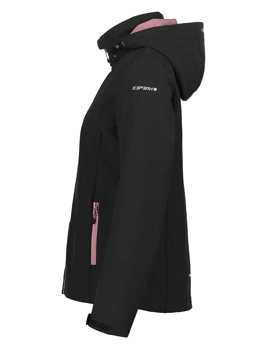 Icepeak - ICEPEAK BRENHAM/WM SOFTSHELL JACKET - välijoped - black - 2