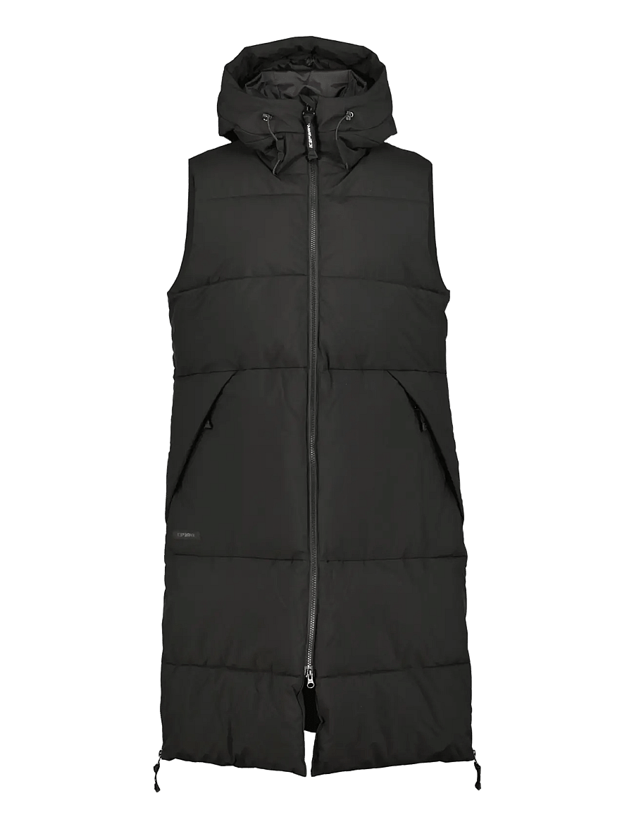 Icepeak - ICEPEAK ARDES/ WM DOWNLOOK VEST - outerwear - basic black - 0