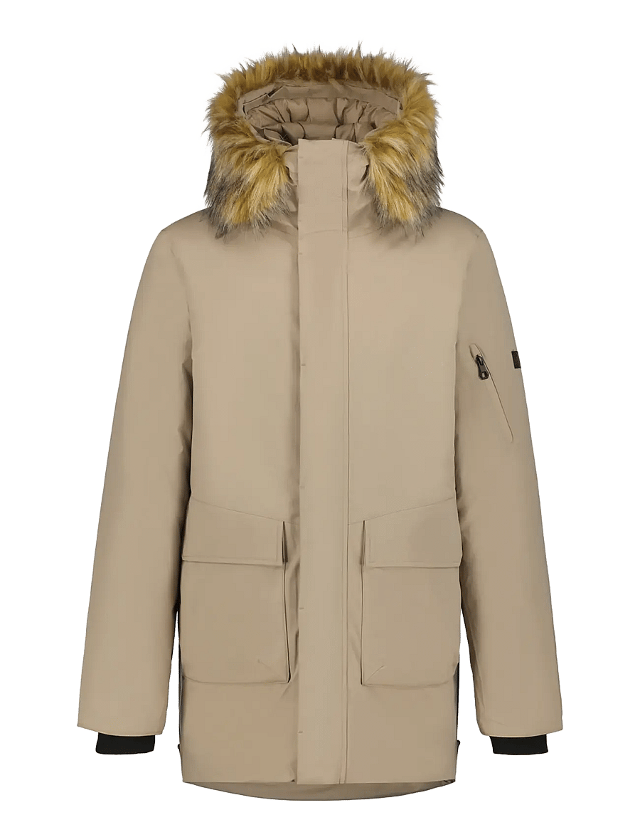 Icepeak - ICEPEAK MAXBASS /M WADDED PARKA - cafe au lait - 0