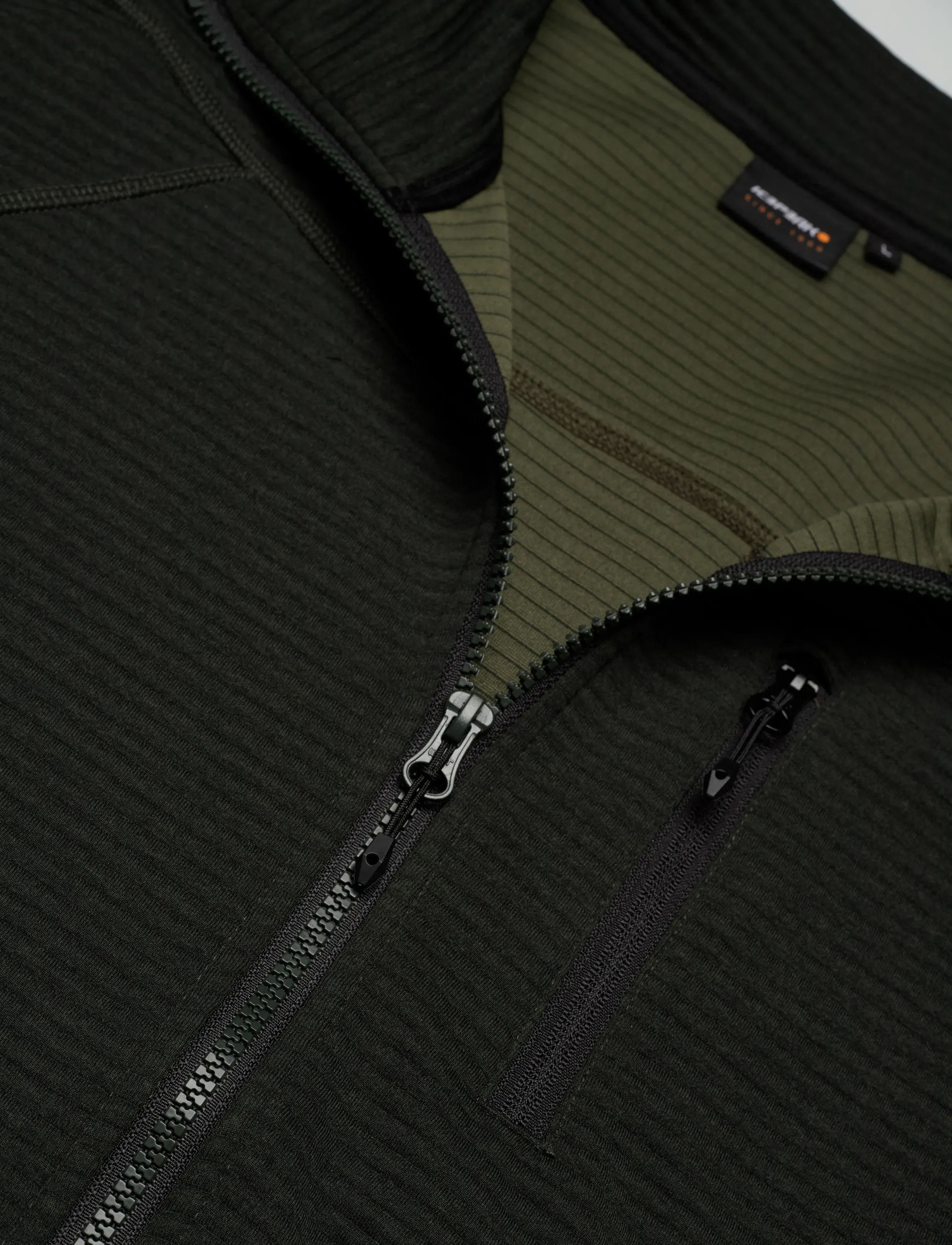 Icepeak - ICEPEAK BERTHOLD/M MIDLAYER JACKET - fleece & mellanlager - dark green - 2
