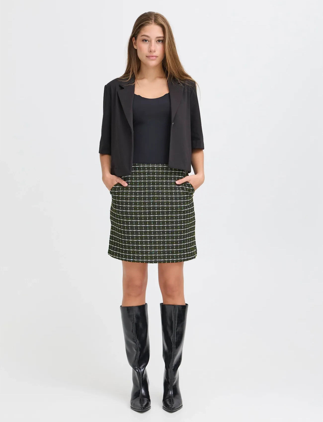 ICHI Ihkate Cloule Sk - Khaki green - XS