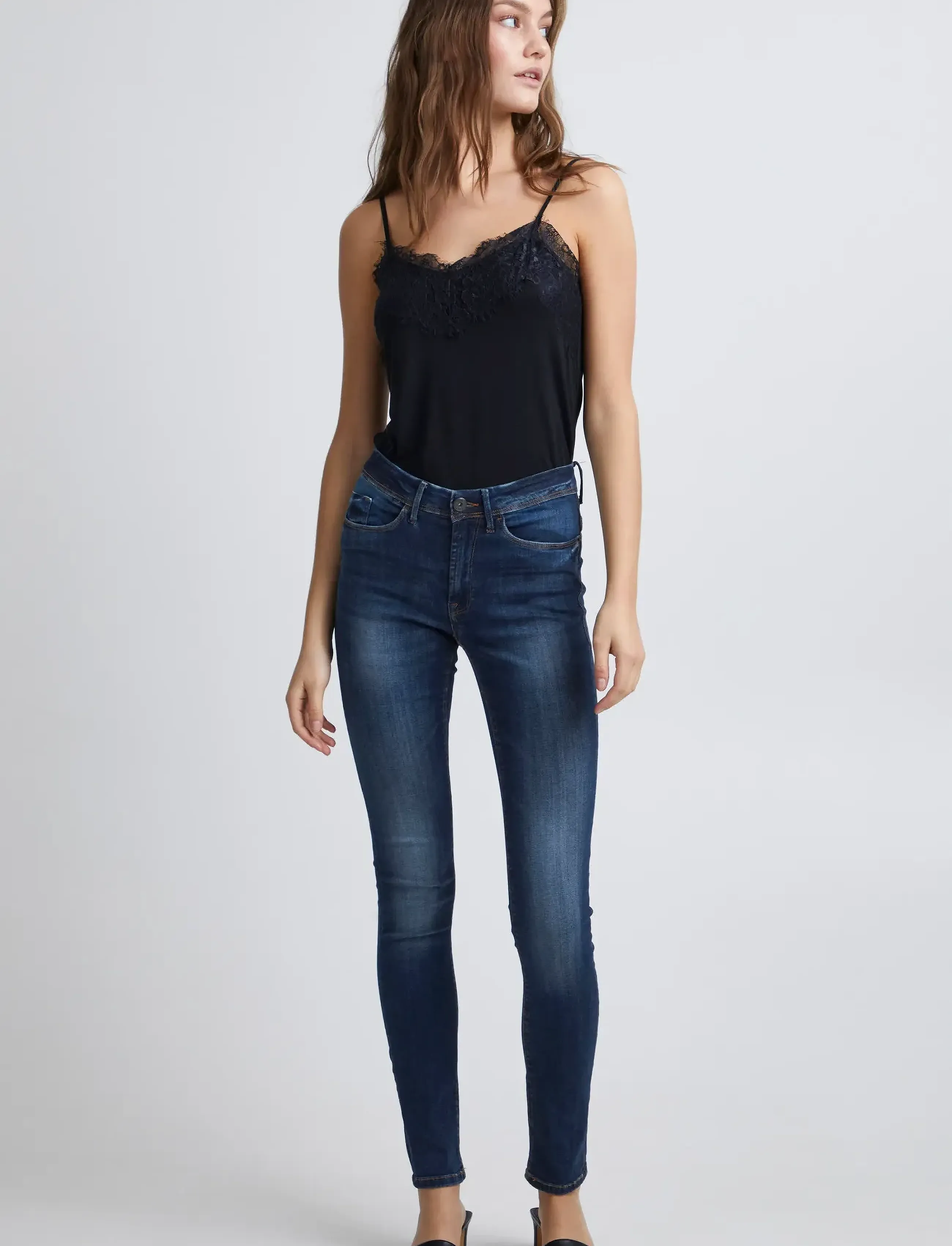ICHI Iherin Izaro, 27 x 32, Blue, Jeans > Skinny, Dame