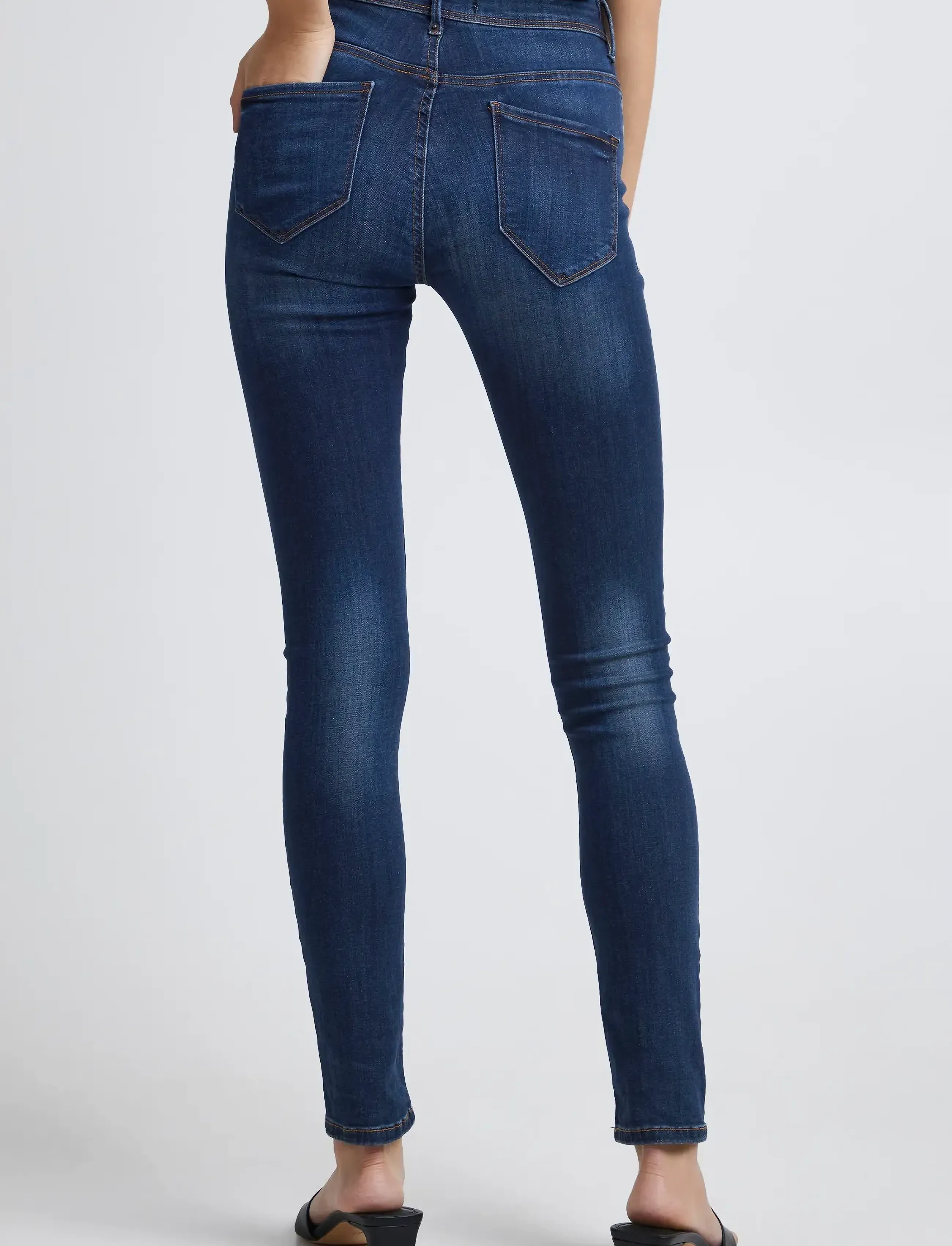 ICHI - IHERIN IZARO - slim jeans - medium blue - 3