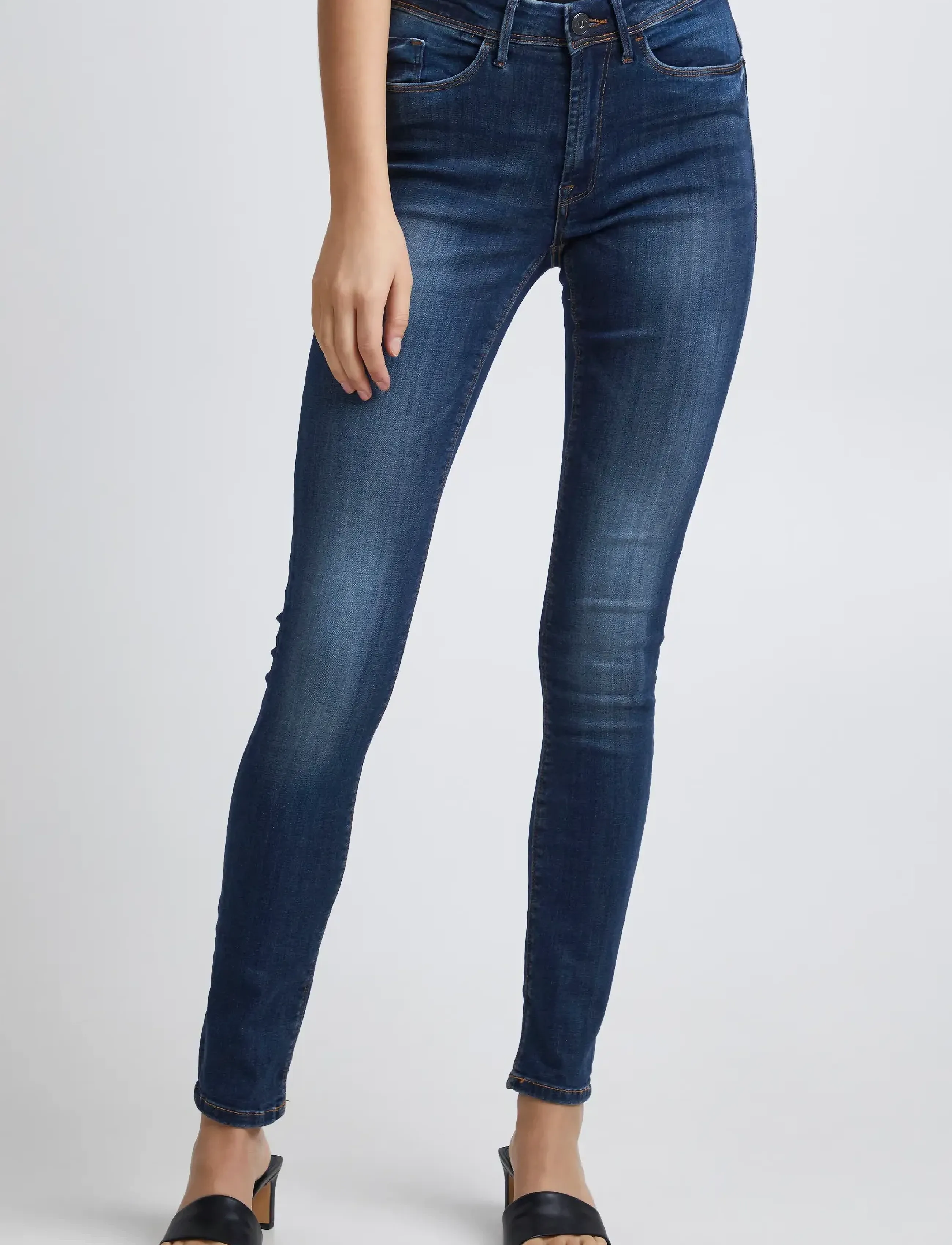 ICHI - IHERIN IZARO - slim jeans - medium blue - 4