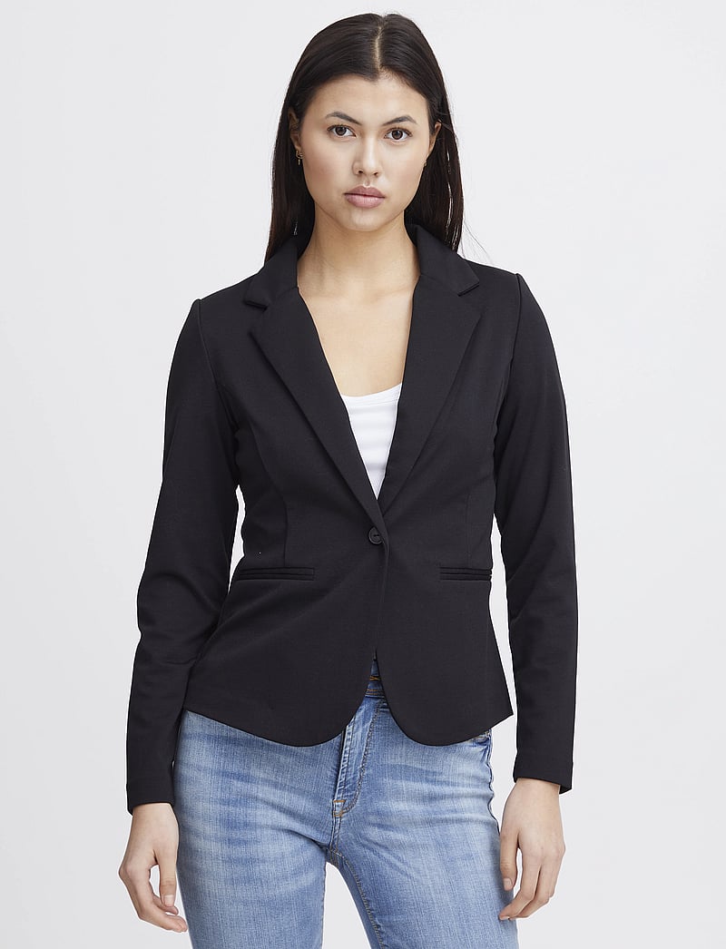 ICHI - IHKATE BL - enkeltradede blazere - black - 3