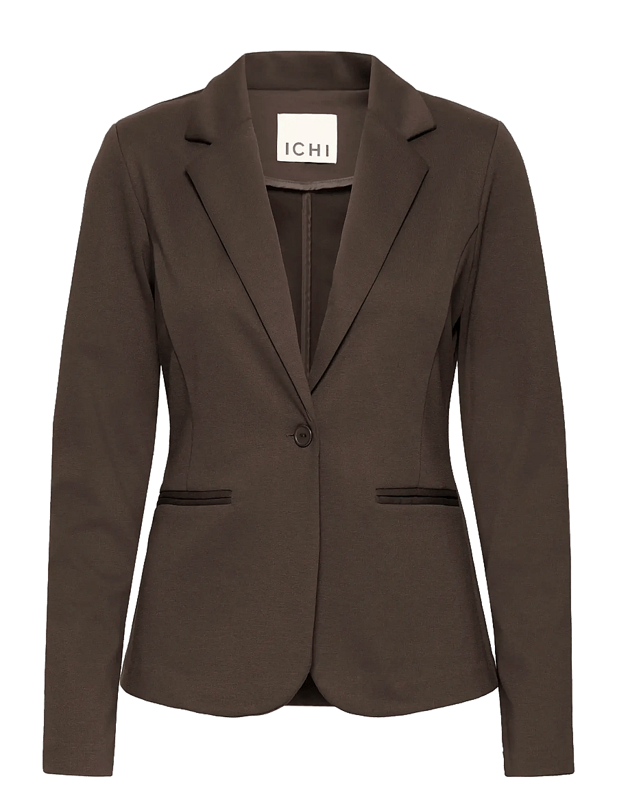 ICHI - IHKATE BLAZER - enkelknäppta kavajer - chocolate torte - 1