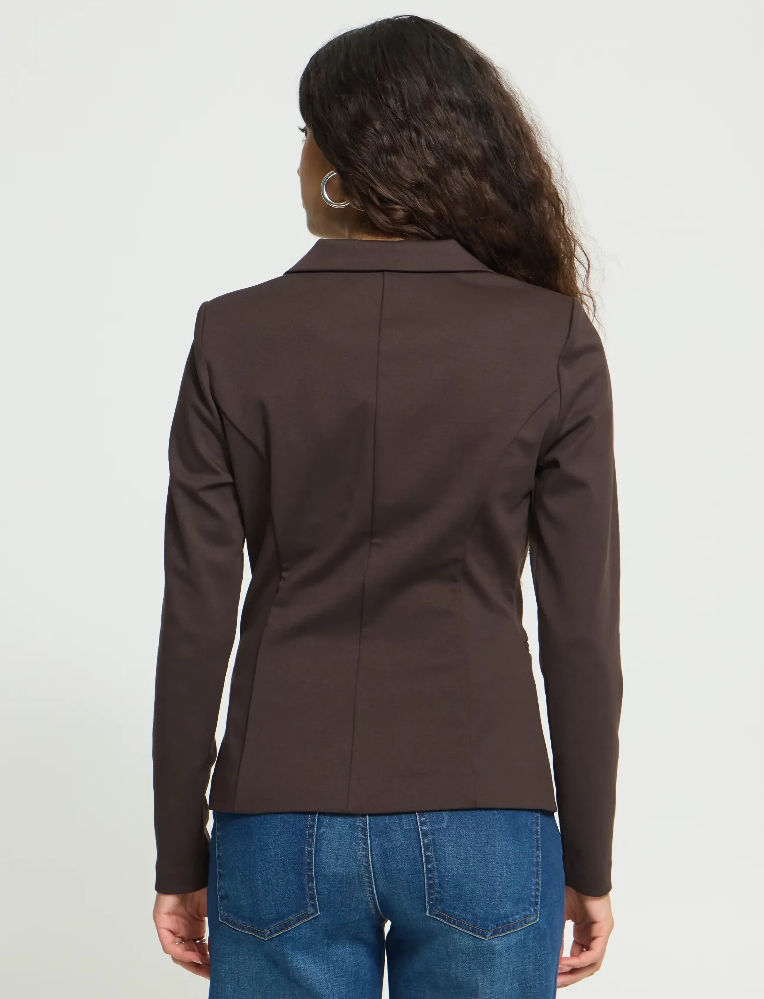 ICHI - IHKATE BLAZER - enkelknäppta kavajer - chocolate torte - 3