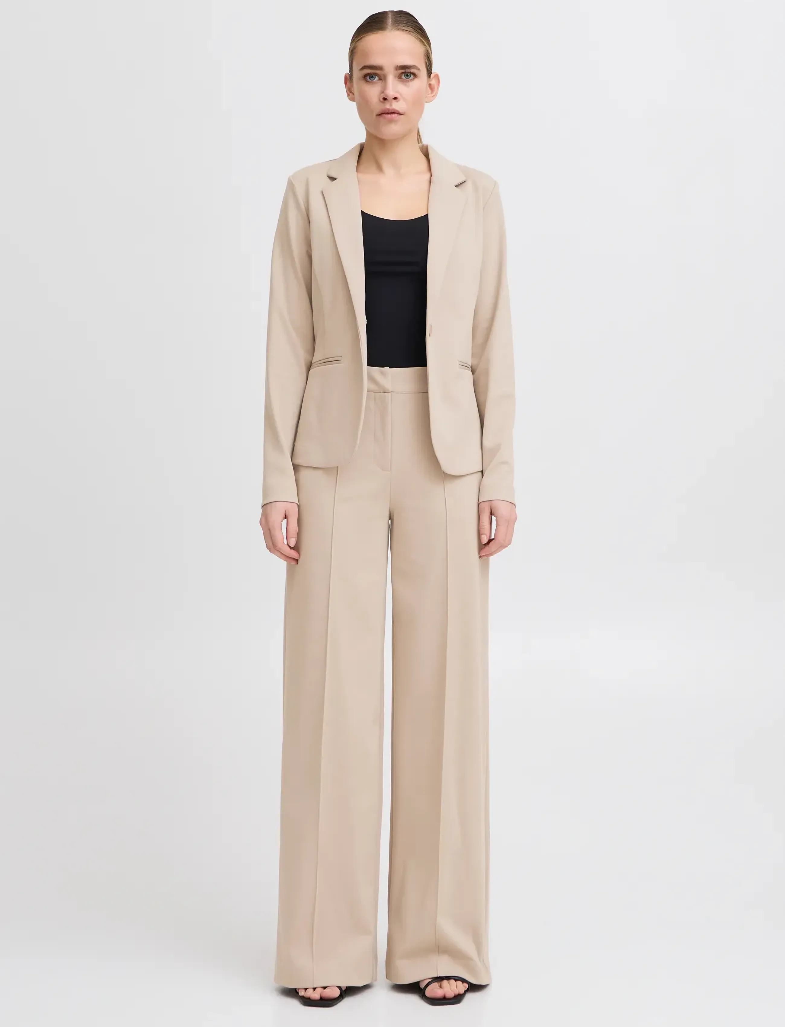 ICHI Ihkate Bl, XS, Blazer, Beige - Single Breasted Frauen