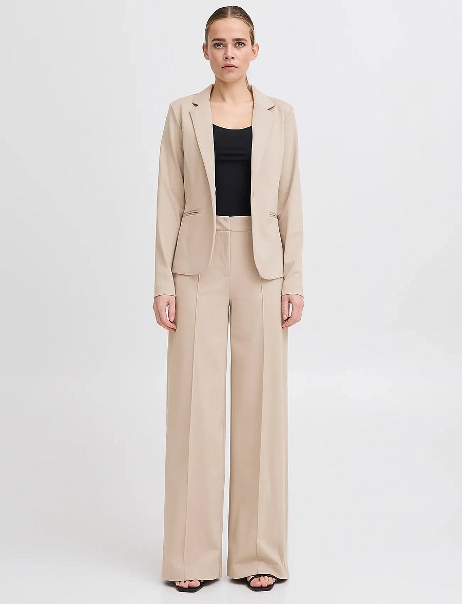 ICHI - IHKATE BL - einreihige blazer - doeskin - 0