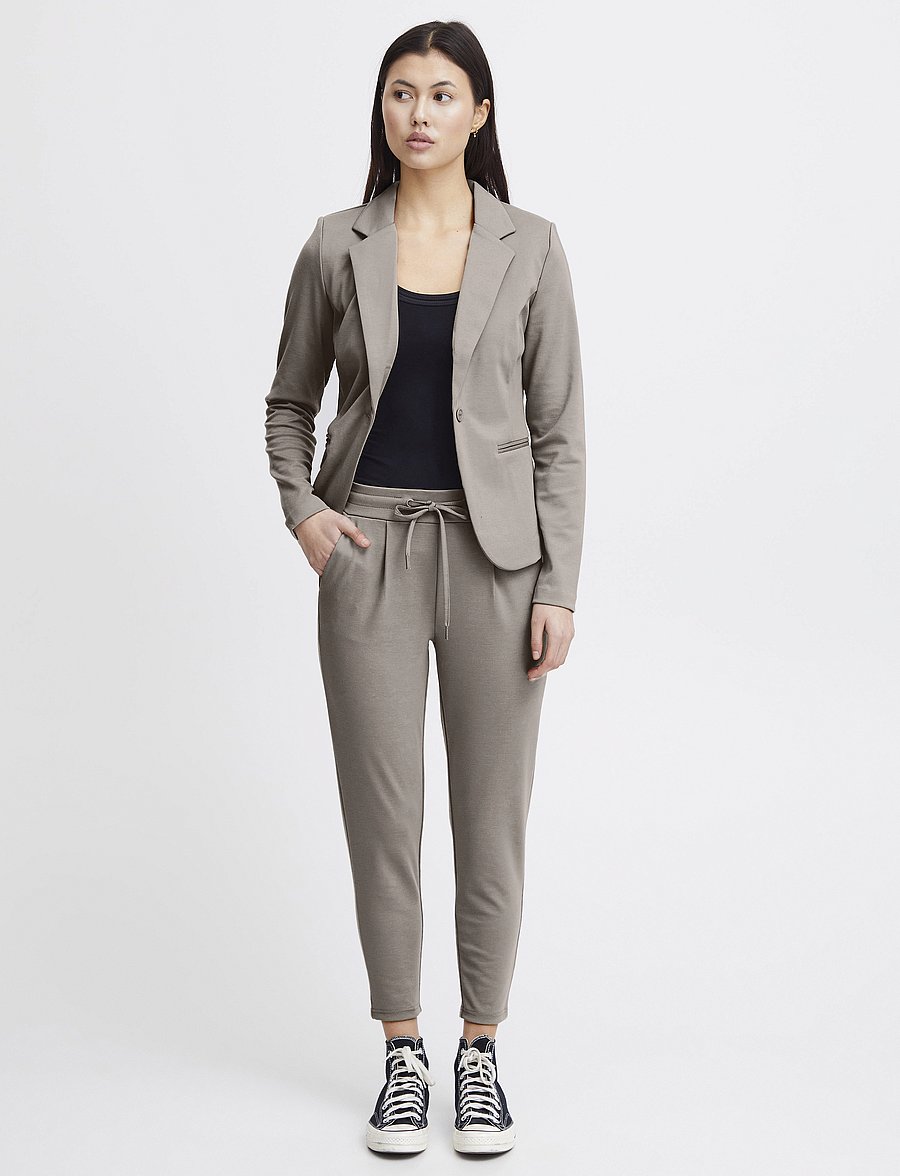 ICHI - IHKATE BL - einreihige blazer - driftwood - 0