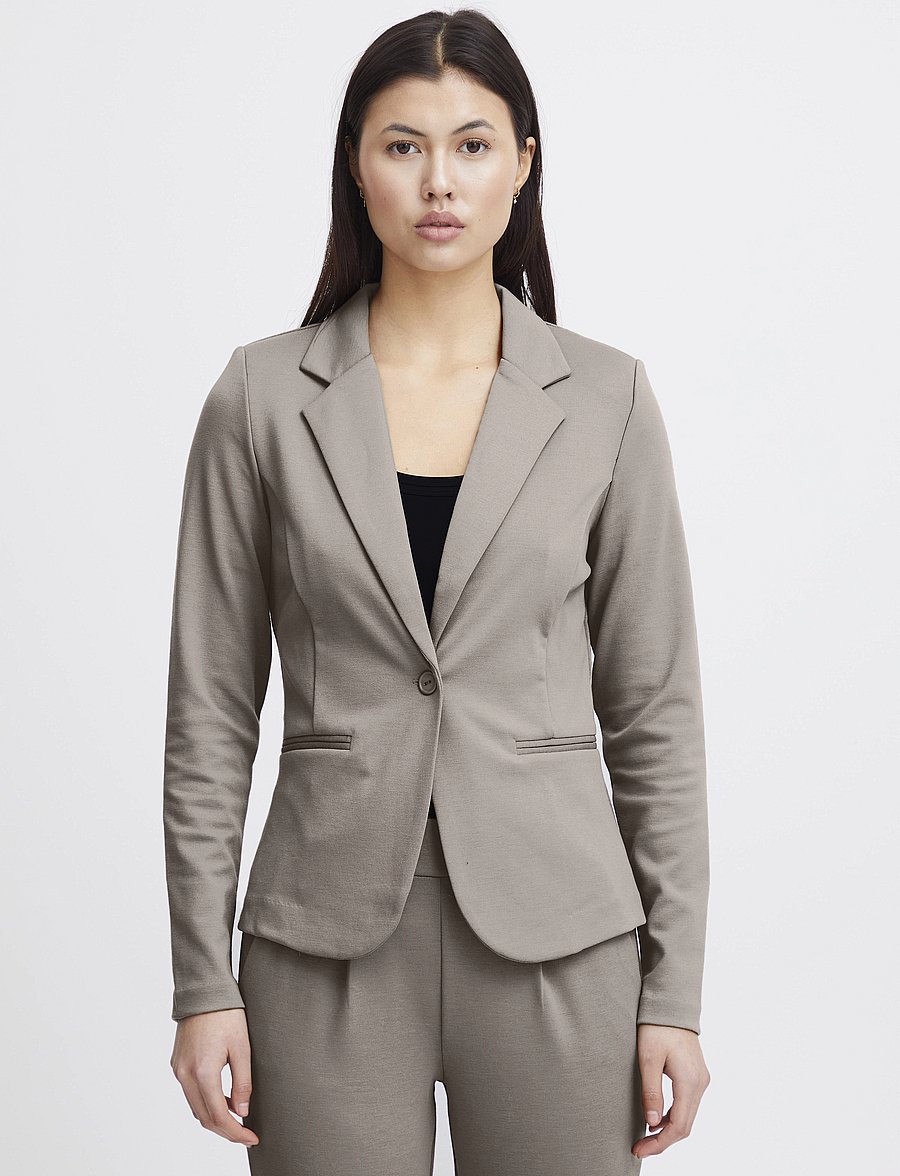 ICHI - IHKATE BL - einreihige blazer - driftwood - 3