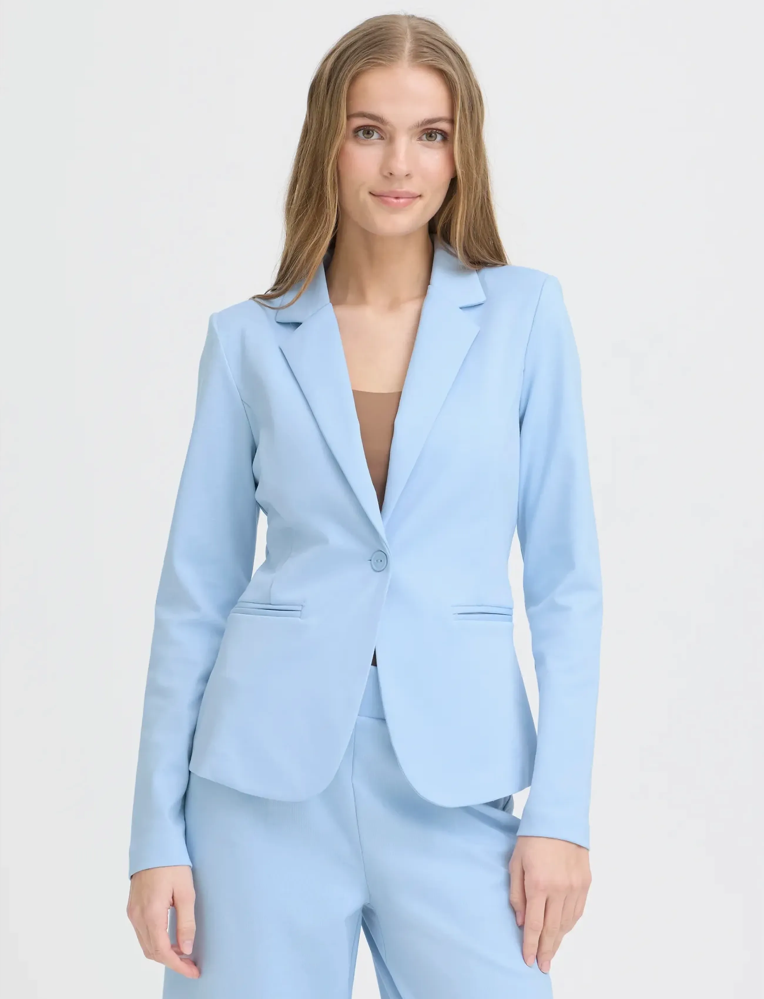 ICHI - IHKATE BL - enkeltspente blazere - powder blue - 5