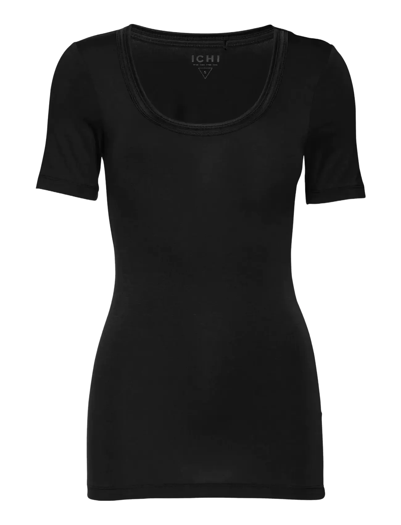 ICHI IHZOLA SS - T-shirts & Tops - BLACK / black