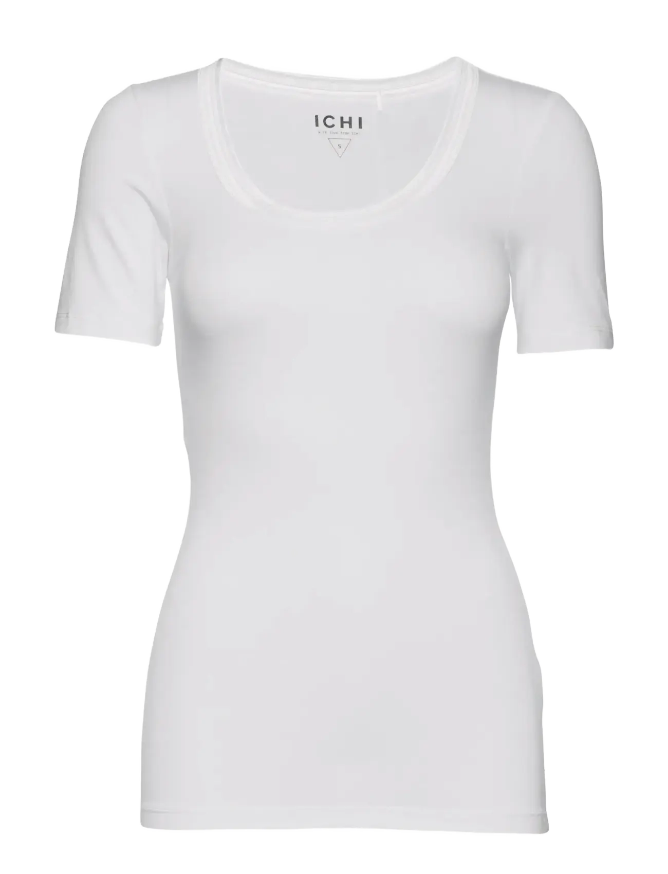 ICHI IHZOLA SS - T-shirts & Tops - WHITE / white