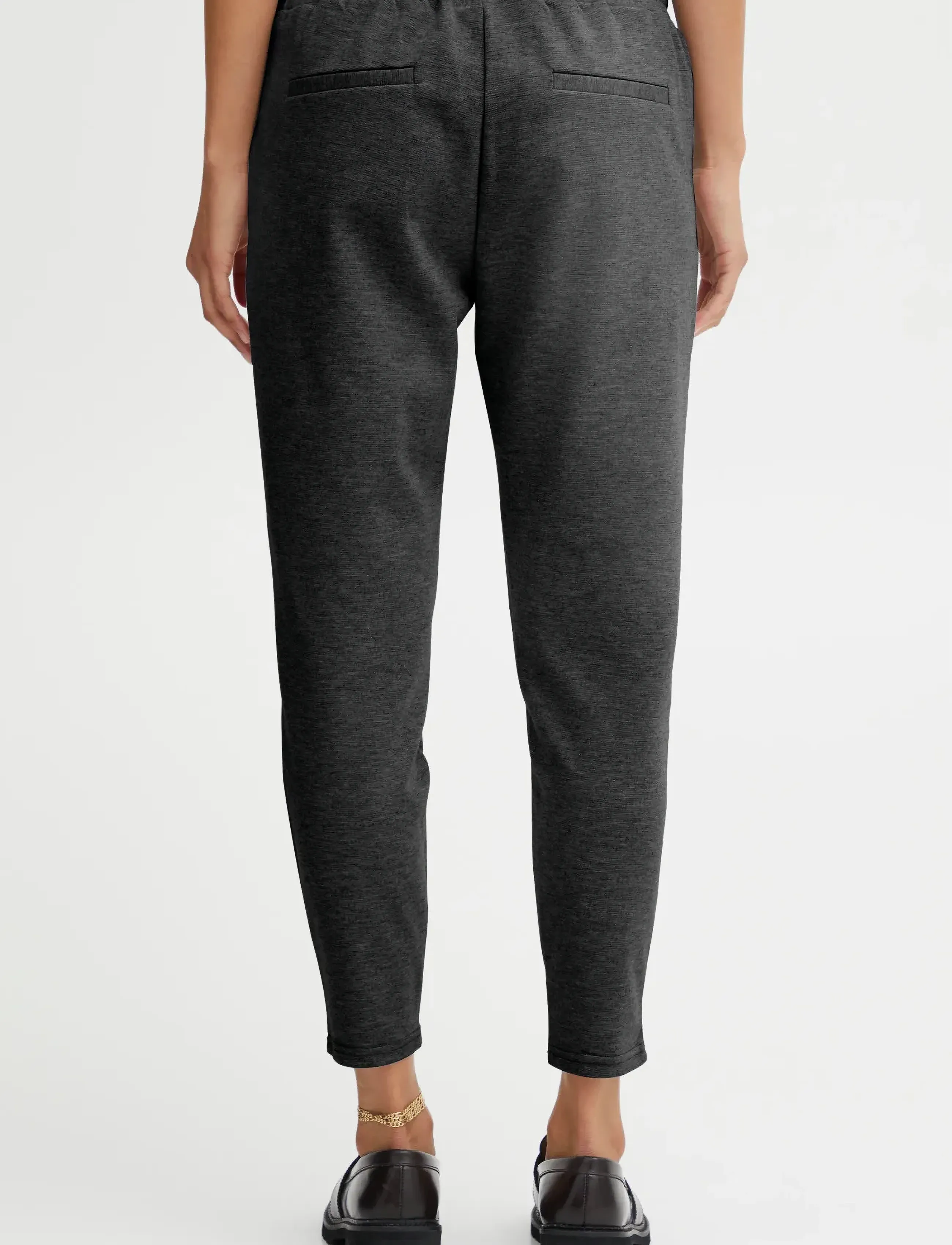ICHI - IHKATE PA - bukser med lige ben - dark grey melange - 3
