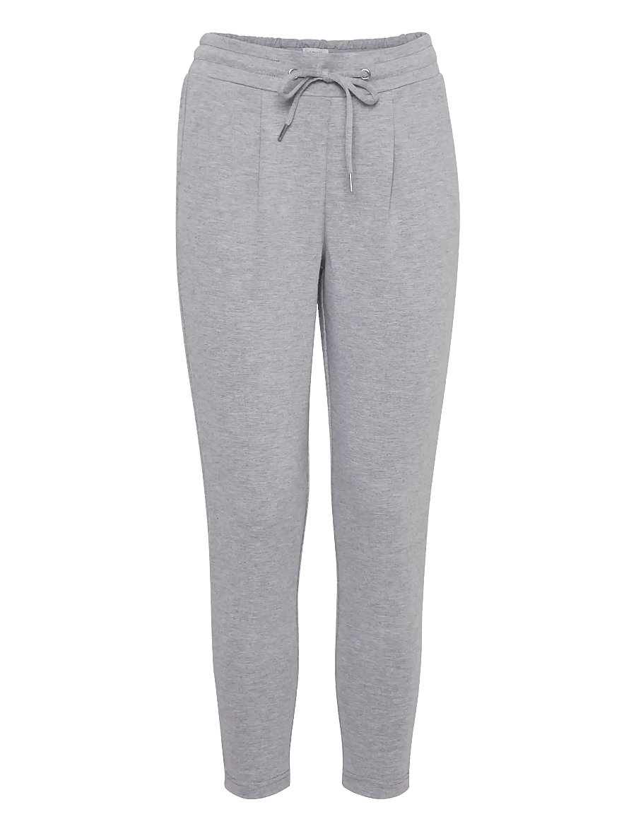ICHI - IHKATE PA - hose mit geradem bein - grey melange - 1