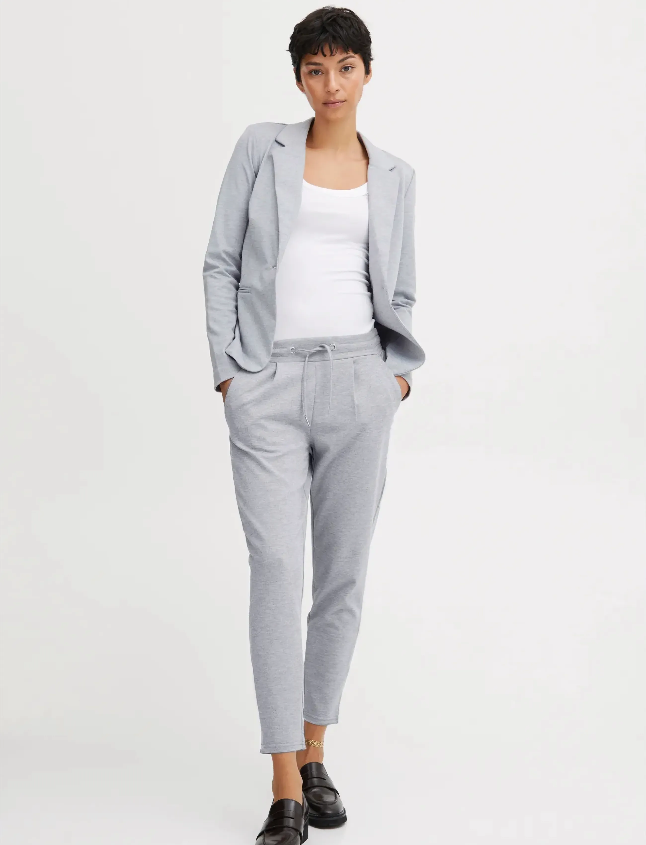 ICHI IHKATE PA - Kleidung - GREY MELANGE / grey