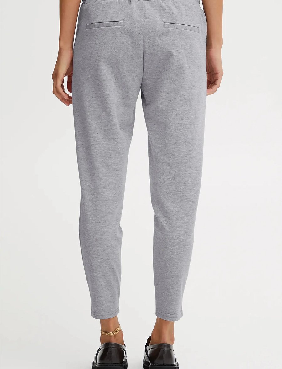 ICHI - IHKATE PA - hose mit geradem bein - grey melange - 3
