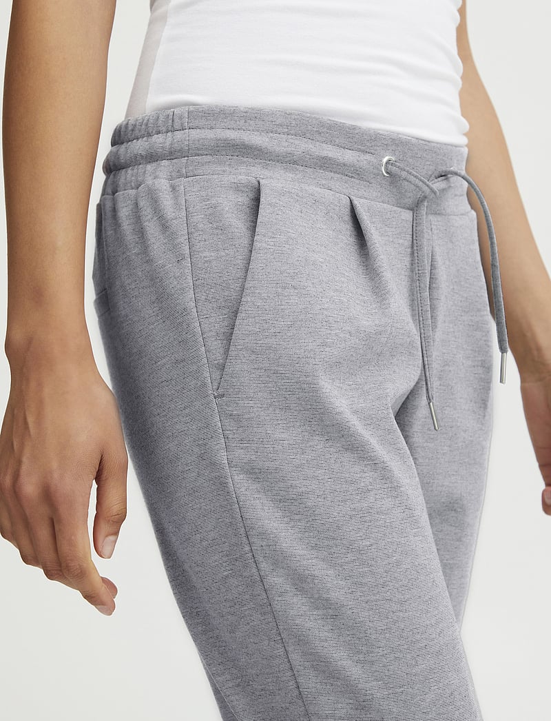 ICHI - IHKATE PA - raka byxor - grey melange - 5