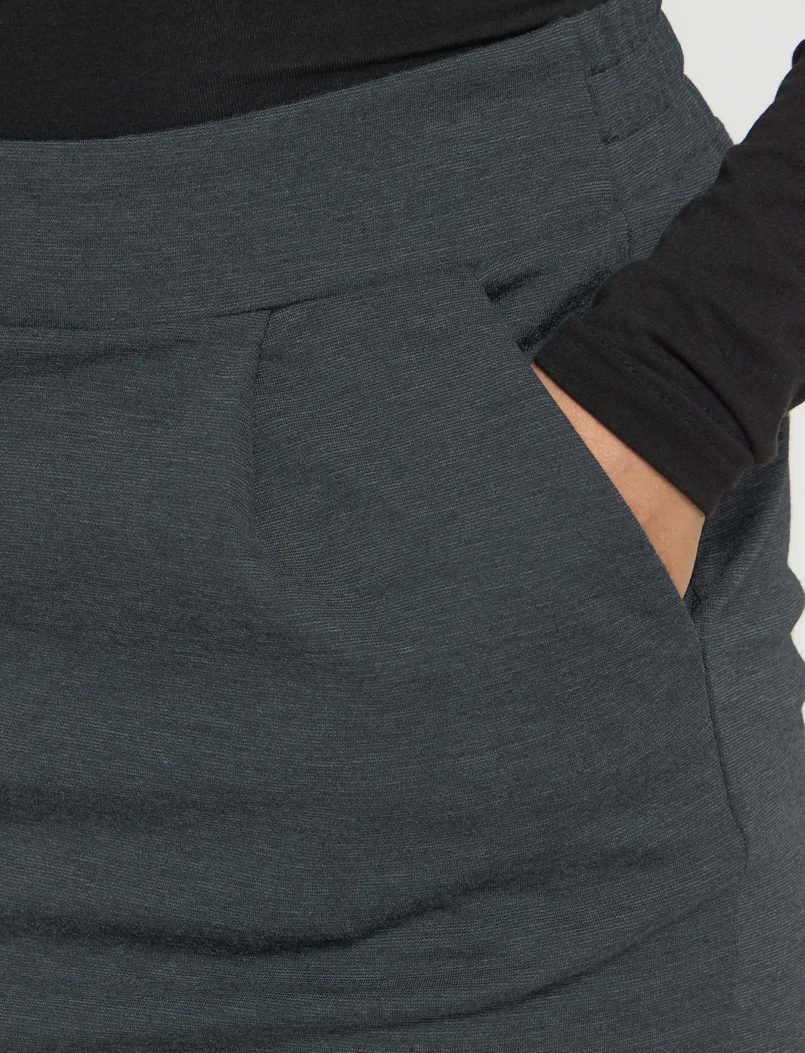 ICHI - IHKATE SKIRT - kurze röcke - dark grey melange - 4