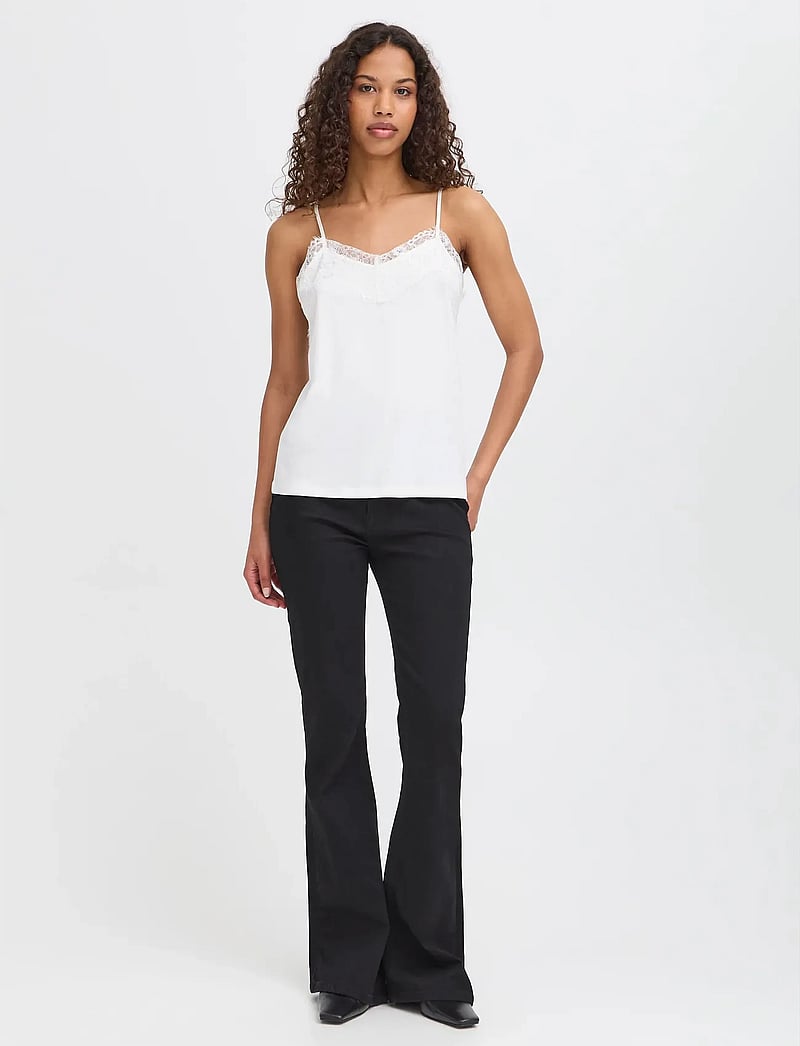 ICHI - IHLIKE TO2 - Ärmellose tops - cloud dancer - 0