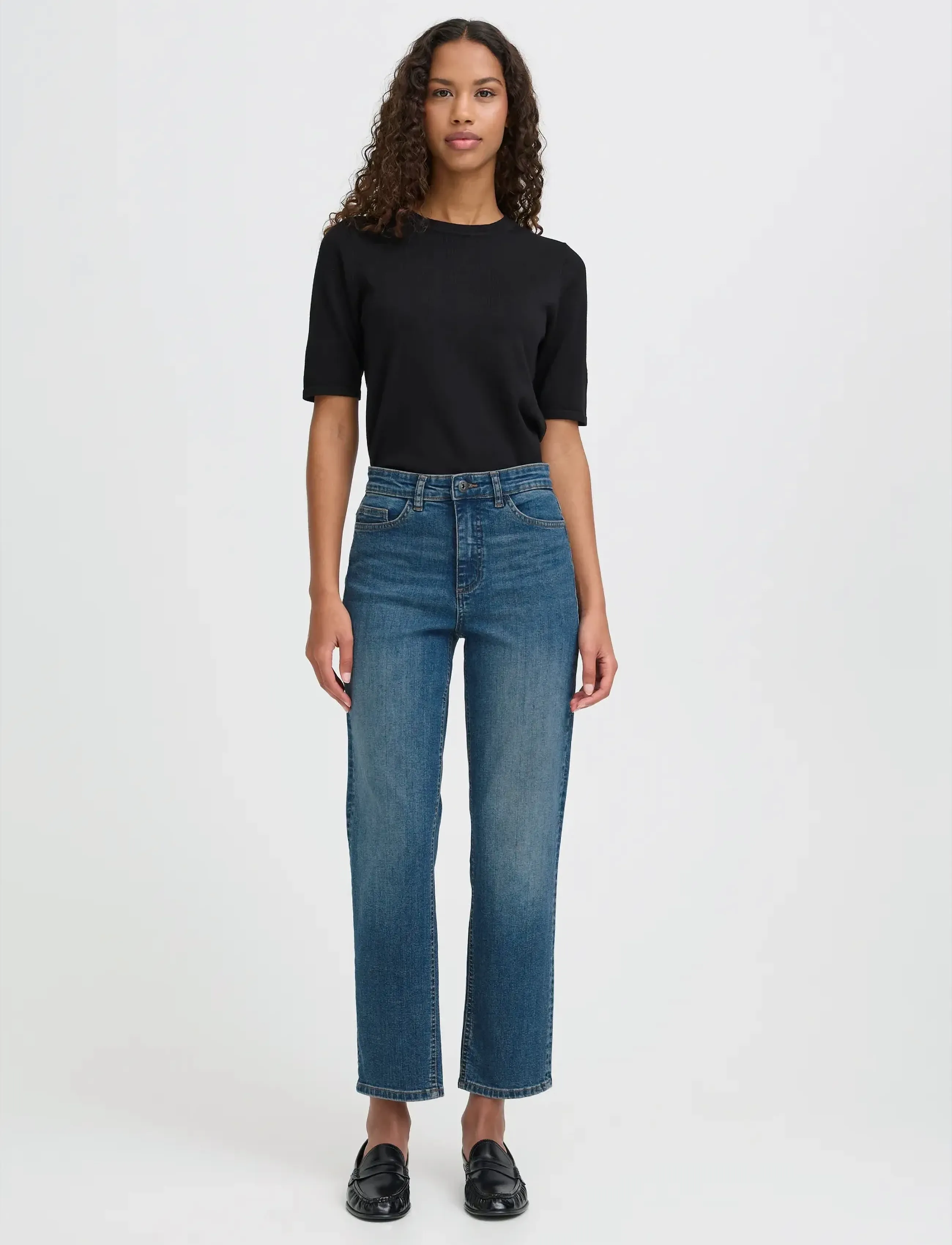 ICHI Ihtwiggy Raven, 27, Jeans, Blau - Mom Frauen