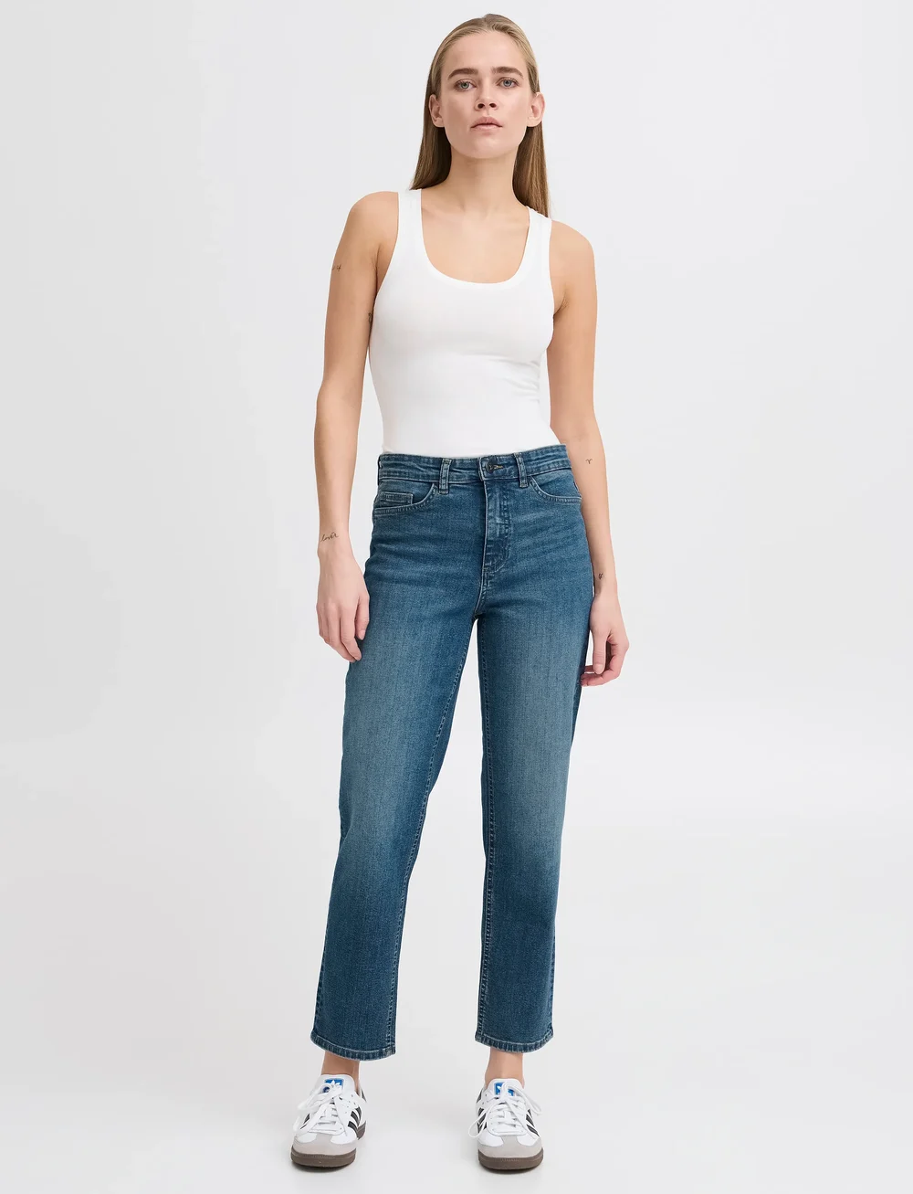 ICHI - IHTWIGGY RAVEN - mom jeans - medium blue - 0