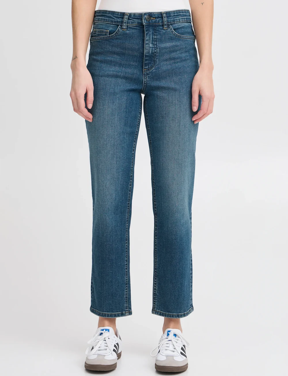 ICHI - IHTWIGGY RAVEN - mom jeans - medium blue - 4