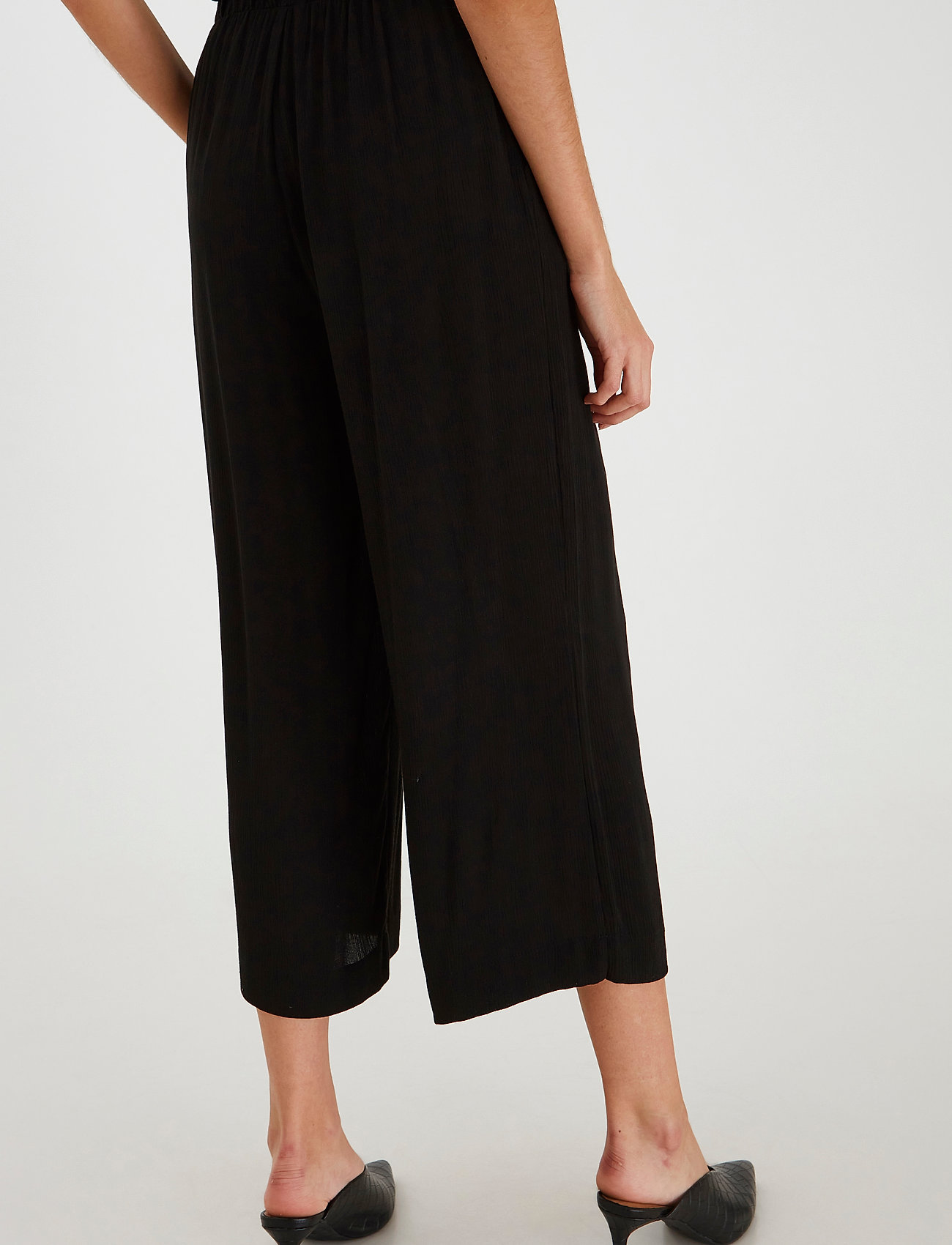 ICHI - IHMARRAKECH SO PA - hosen mit weitem bein - black - 4