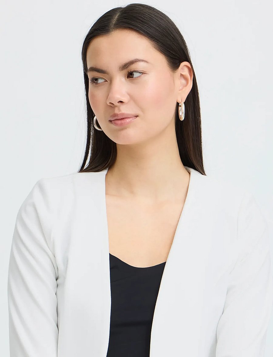 ICHI - IHKATE SHORT BL - cropped blazers - cloud dancer - 4