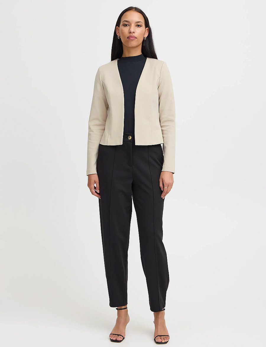 ICHI - IHKATE SHORT BL - cropped blazers - doeskin - 0