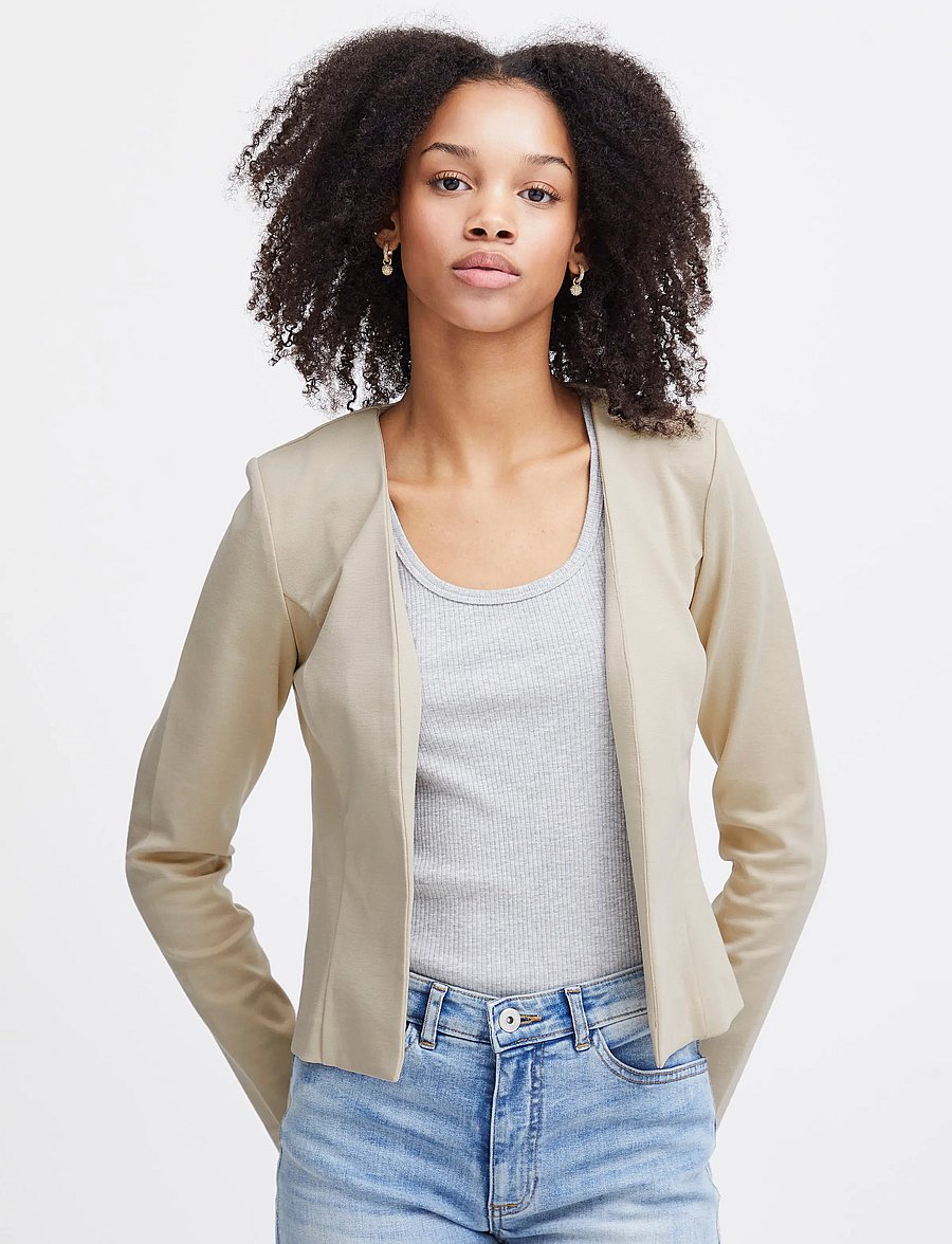 ICHI - IHKATE SHORT BL - cropped blazers - doeskin - 4