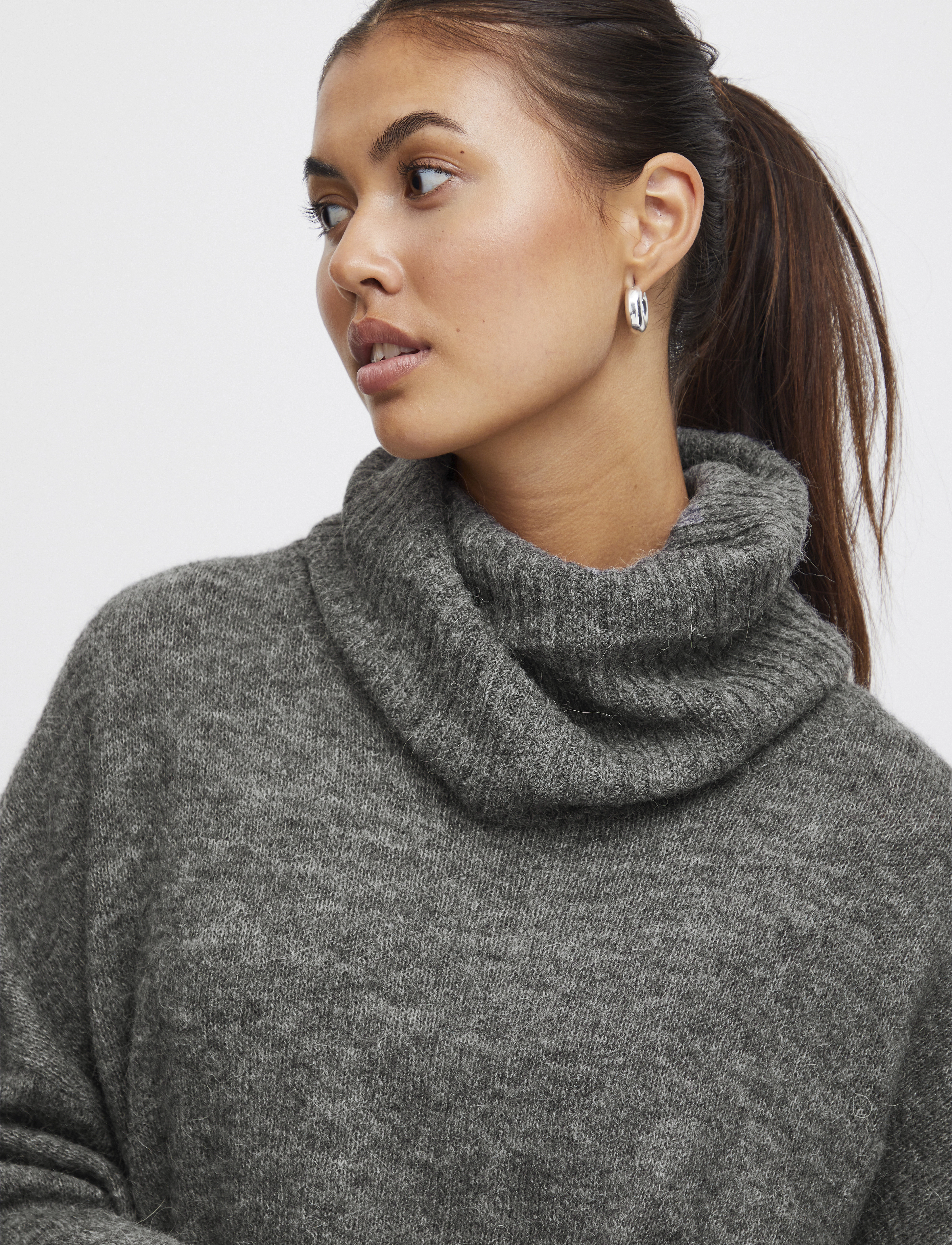 ICHI - IHKAMARA RN - dark grey melange - 5