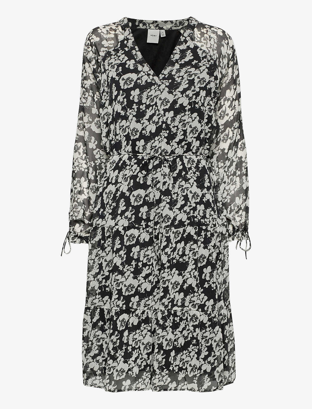 ICHI - IHANLI DR - midi-kleider - black - 0