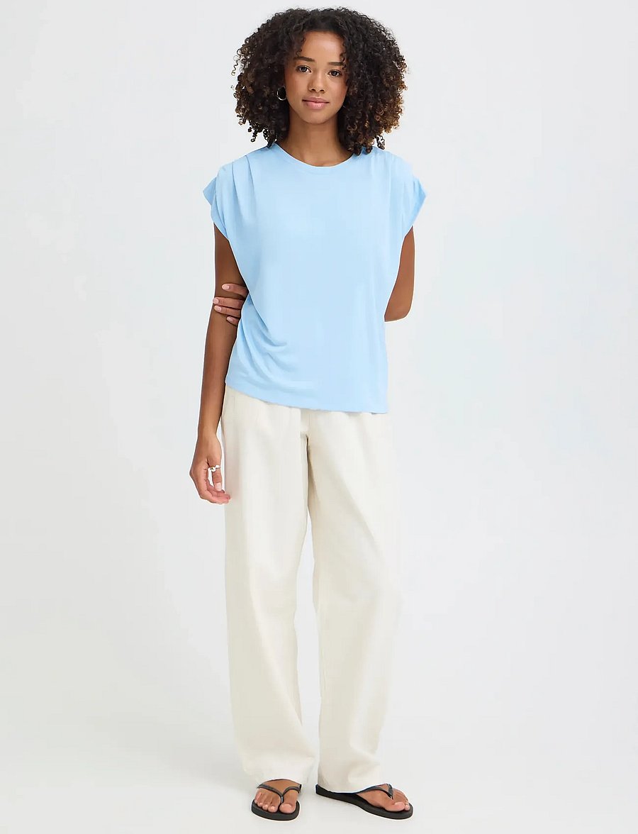 ICHI - IHLISKEN TO - t-shirts - powder blue - 0