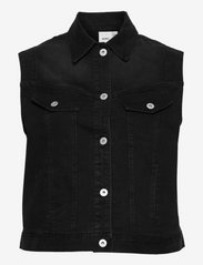 ICHI - IHOLINA WA - denim vests - washed black - 0