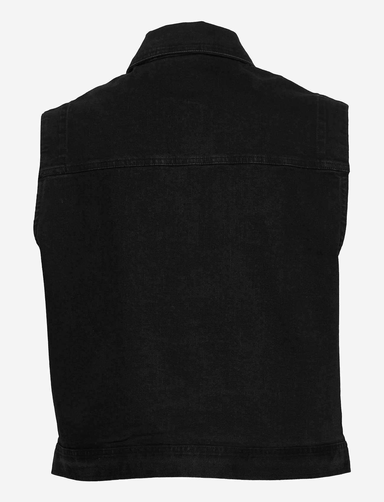 ICHI - IHOLINA WA - denim vests - washed black - 1