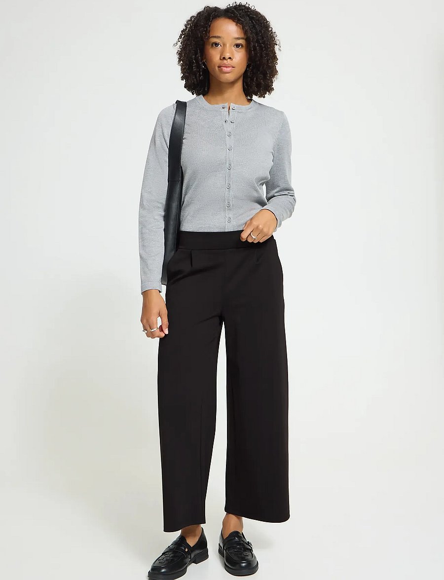 ICHI - IHKATE SUS WIDE PANT - culottes - black - 0