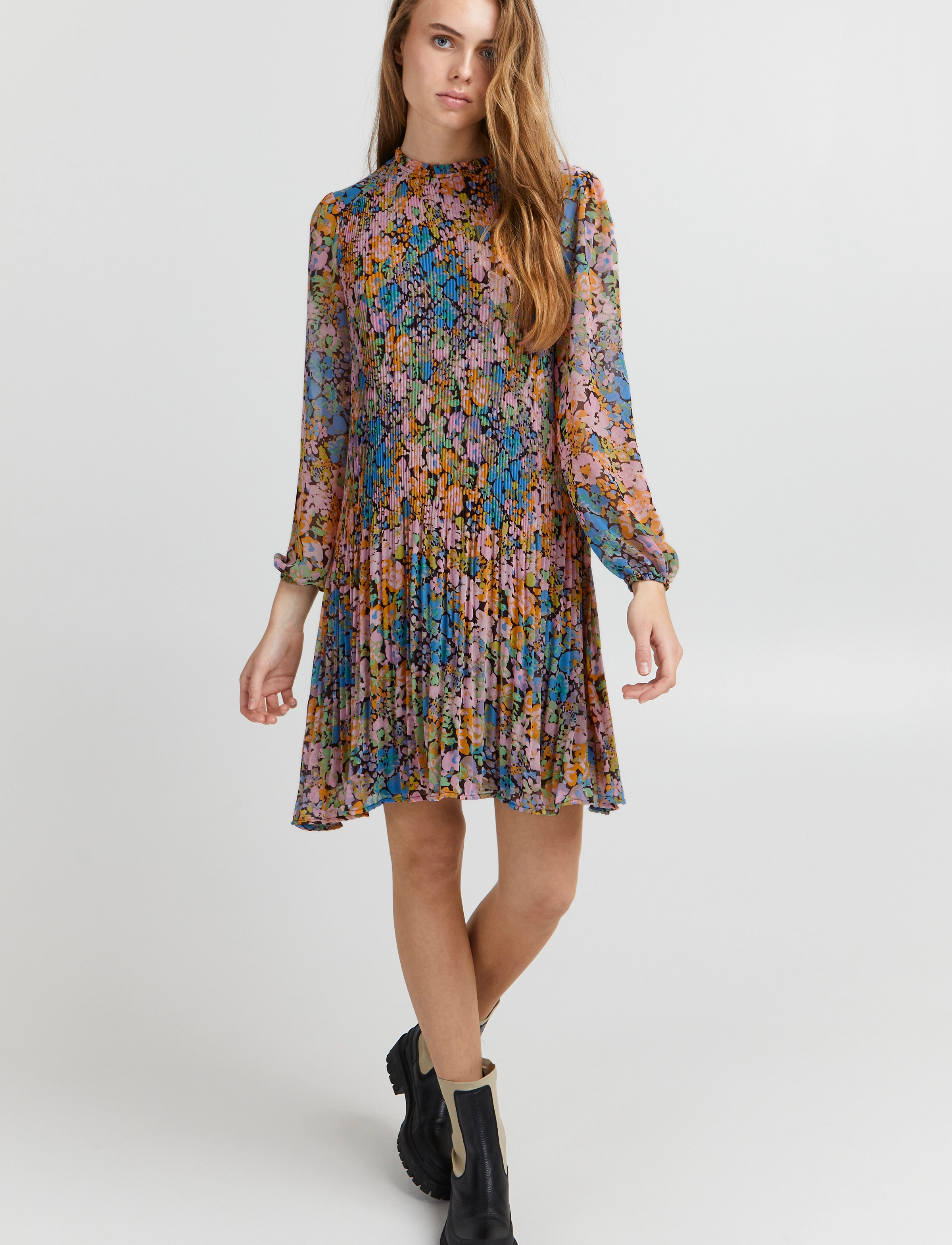 ICHI - IHBALLY DR - pink multi flower - 2