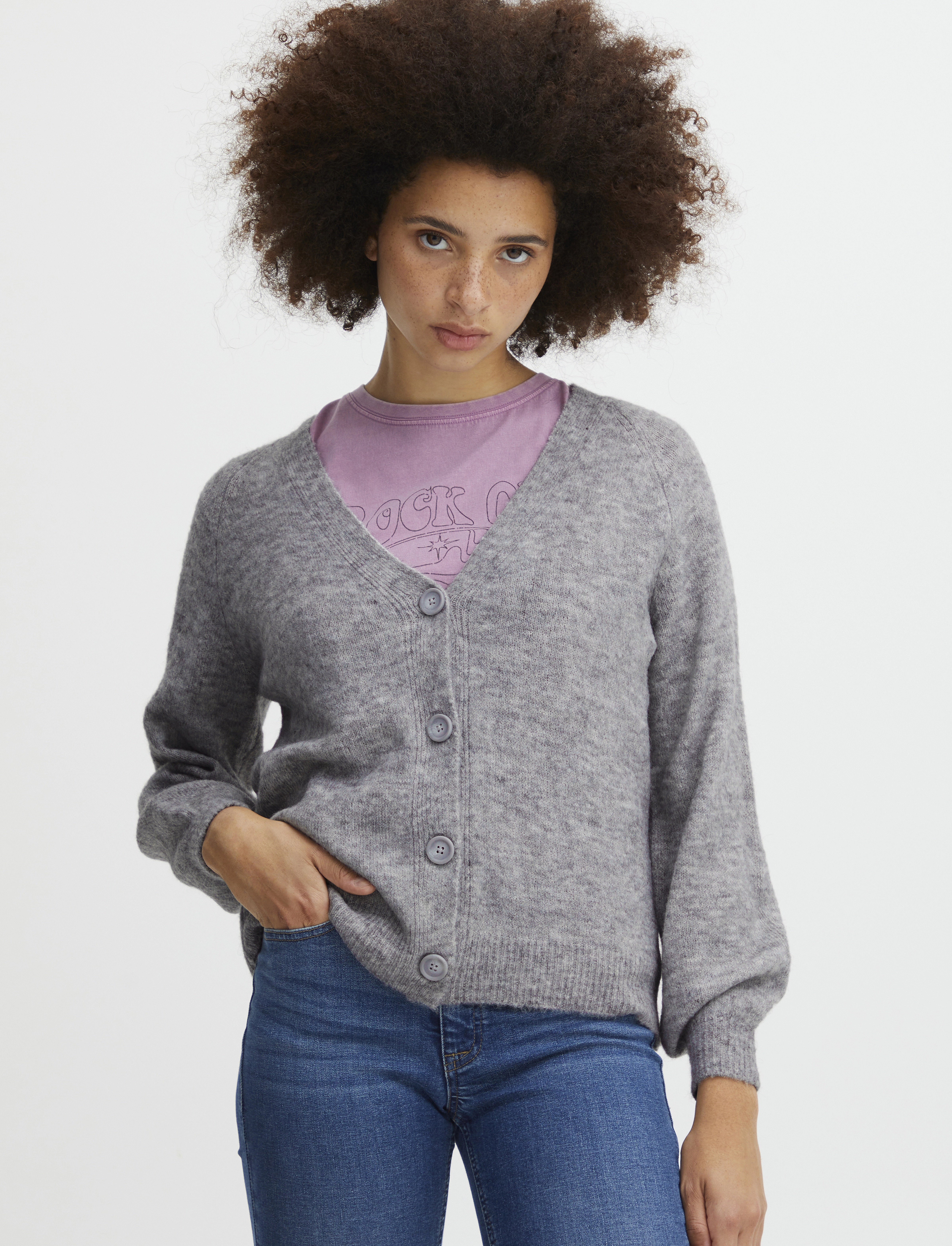 ICHI - IHKAMARA CA3 - koftor - grey melange - 3