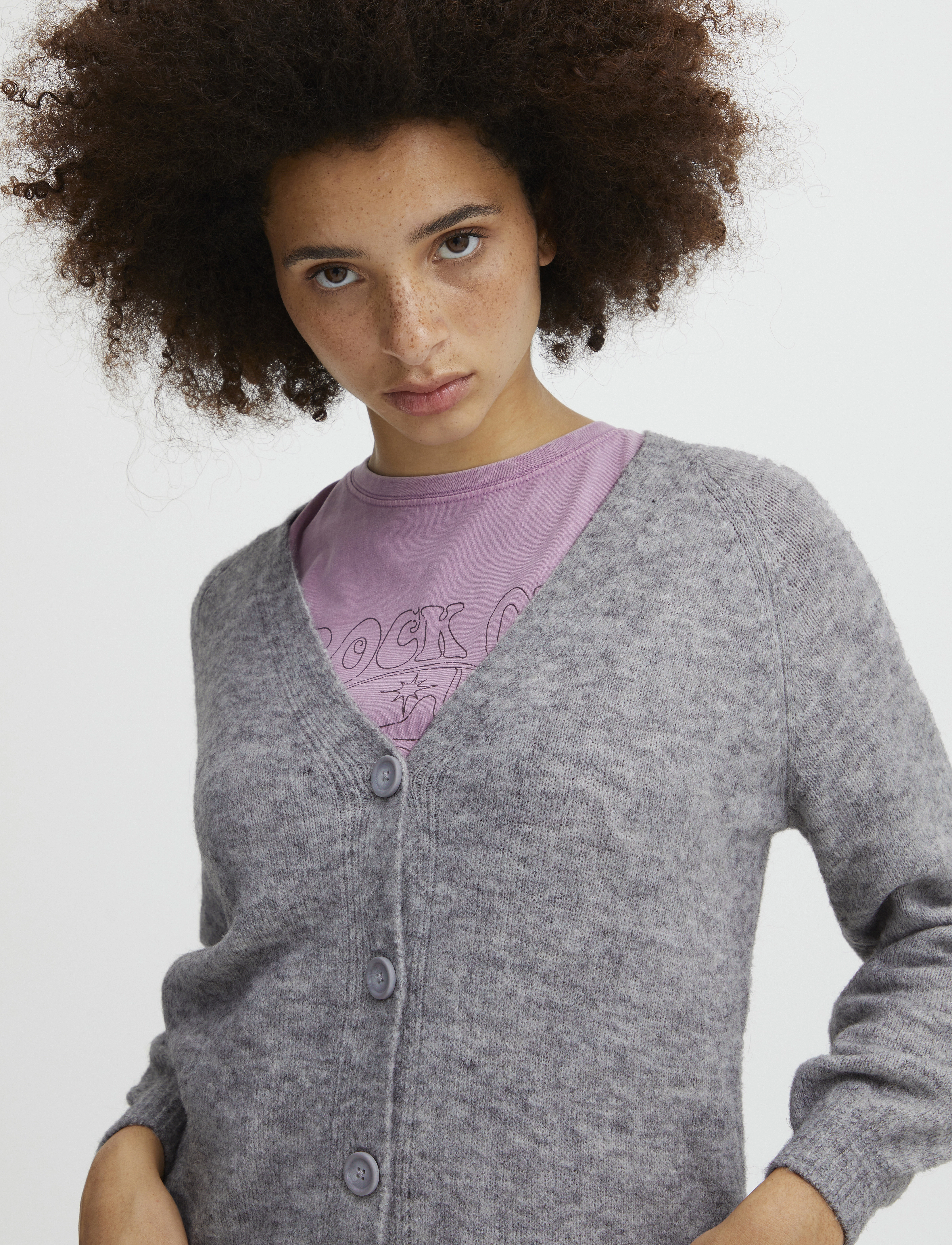 ICHI - IHKAMARA CA3 - koftor - grey melange - 5